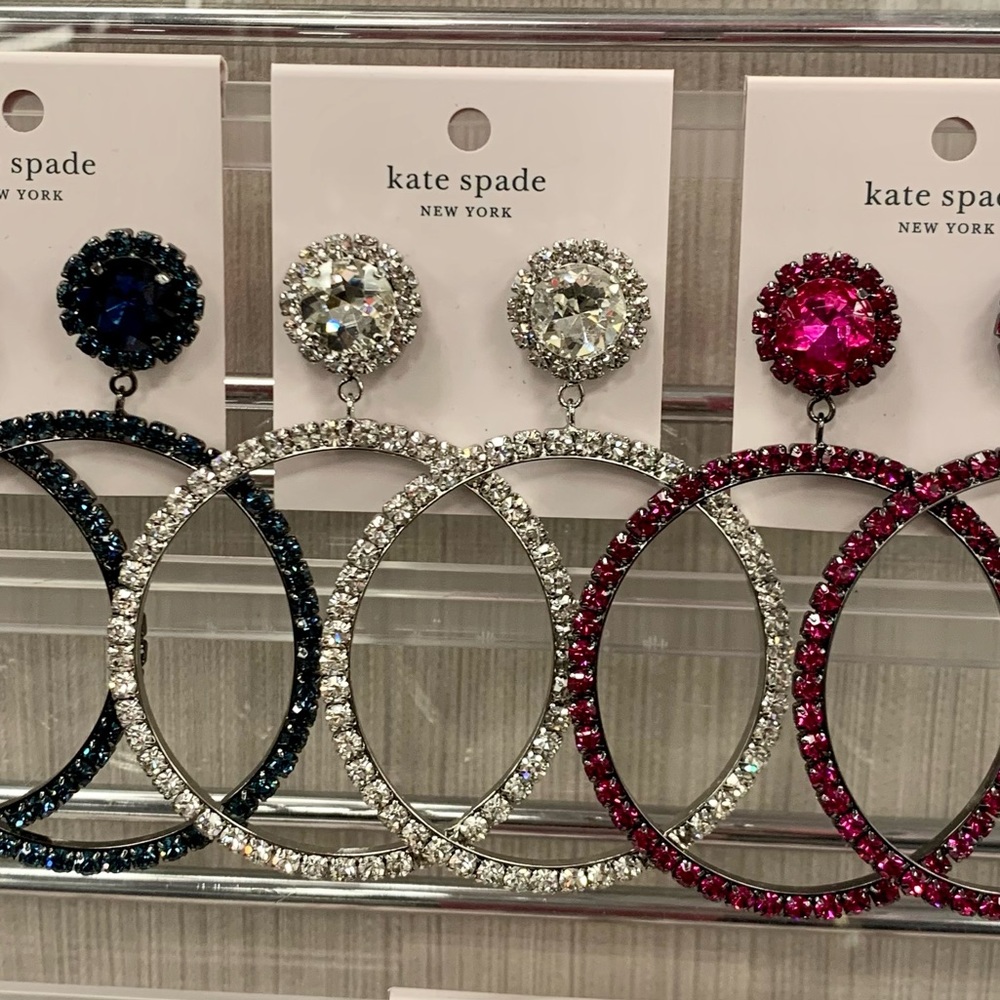 NWOT Kate Spade ♠️ Door knocker hoop earrings